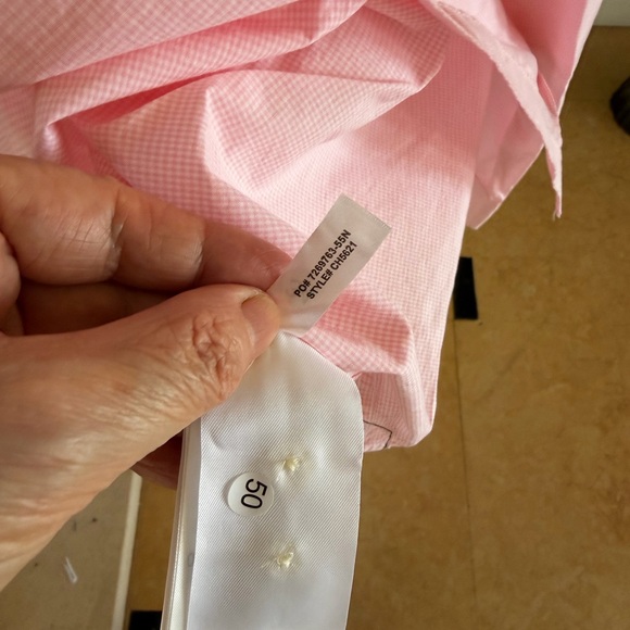 Lacoste Pink Gingham Button-Down Shirt - Picture 16 of 16